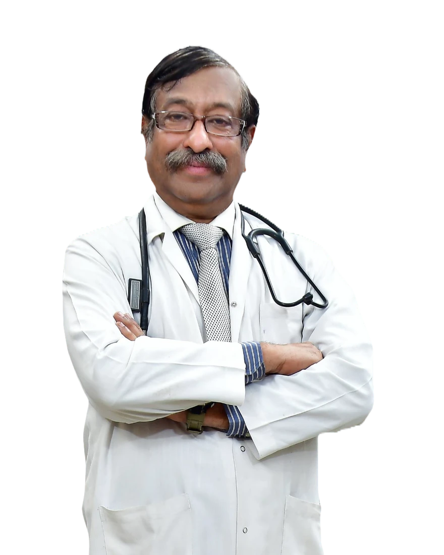 Dr. (Lt Col) Khagendra Varada, dermatologist and dermatosurgeon, at the clinic in Karkhana, Secunderabad